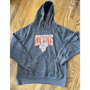 OSU Cowboys Gameday Couture Grey Leopard Hoodie. Women’s XL